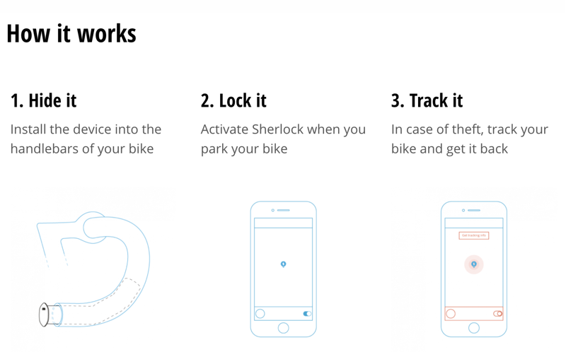 Sherlock Bar End GPS Location Anti-Theft Tracker For Bar End/Black-5